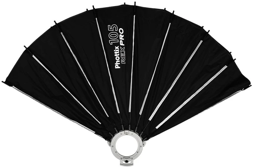 Apšvietimo Įranga - Phottix REX PRO Greitai Sulankstomas Softbox, Aštuonkampis, Bowens Montavimas, Balta