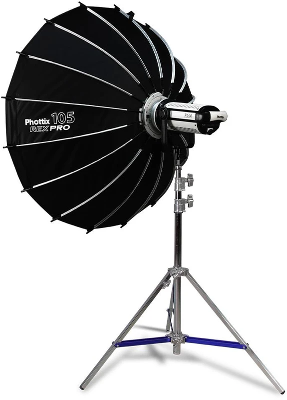 Apšvietimo Įranga - Phottix REX PRO Greitai Sulankstomas Softbox, Aštuonkampis, Bowens Montavimas, Balta
