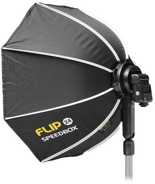 Apšvietimo Įranga - SMDV Speedbox Flip24G 55cm Softbox Aštuonkampis su Difuzoriais
