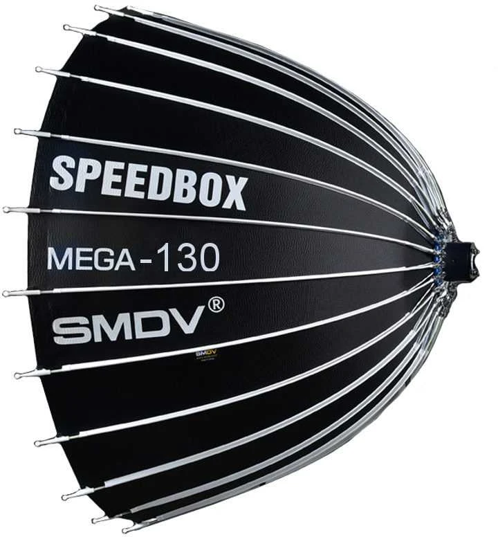 Apšvietimo įranga - SMDV Speedbox Mega 130 Softbox 130cm Bowens Mount Baltas