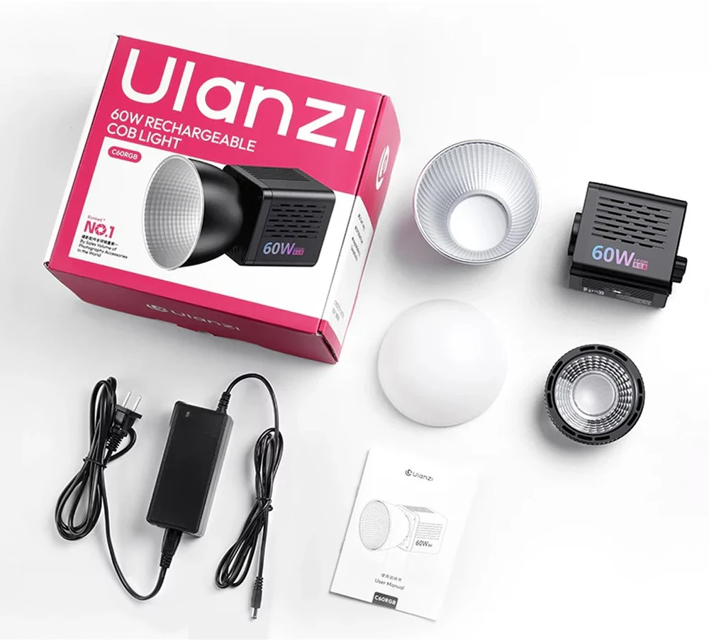 Ulanzi C60RGB 60W RGB Video Light (RGB,EU Plug)