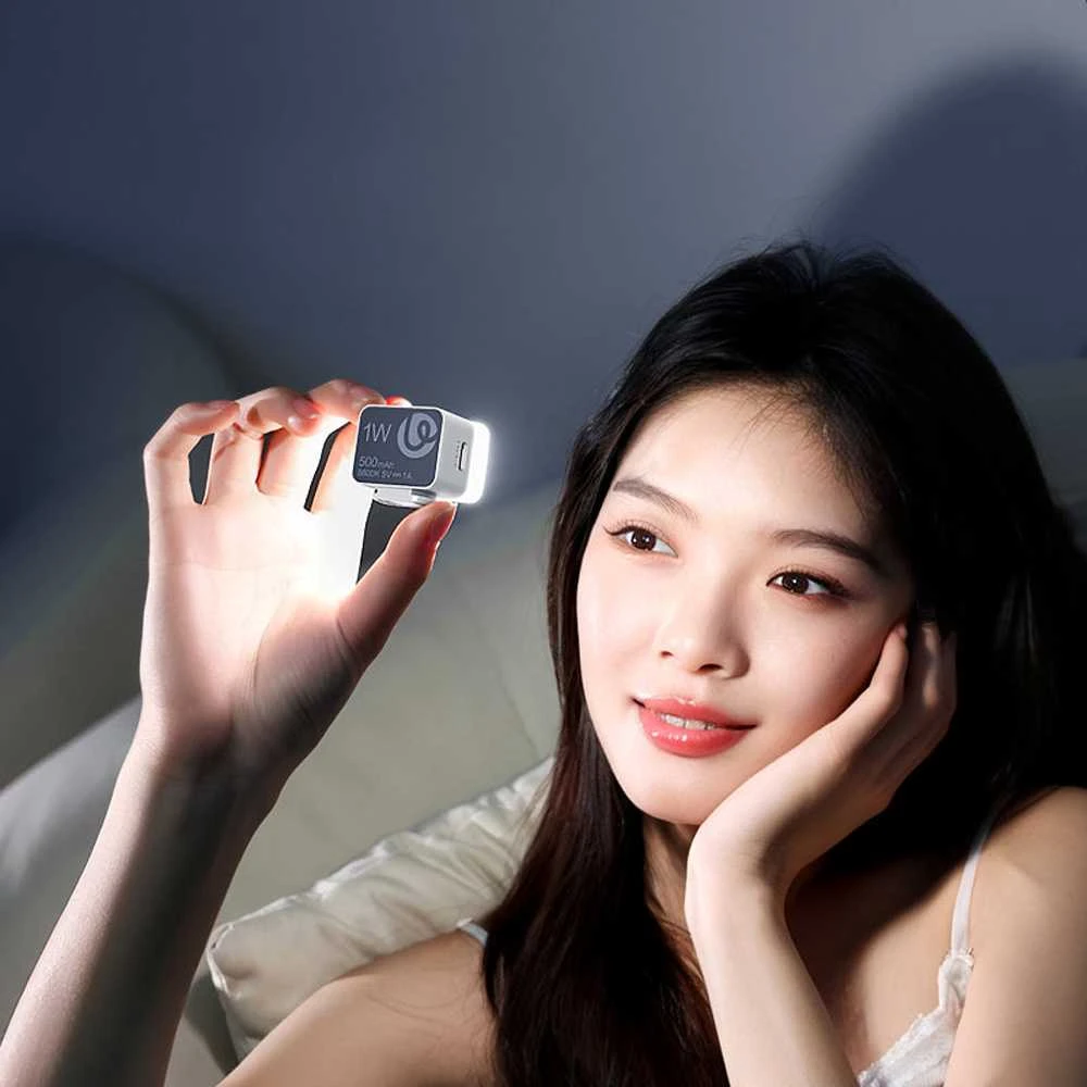 Apšvietimo Įranga - Ulanzi DG01 Cube Mini Light LED, 3 Ryškumo Lygiai, Balta
