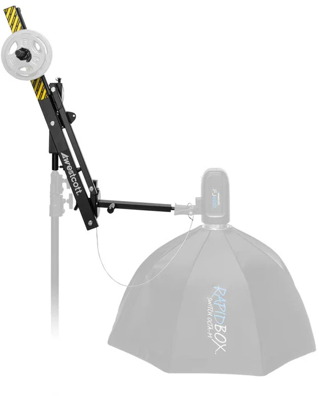 Apšvietimo Įranga - Westcott Easy Boom 14" Išplėtimo Rankos, 360° Sukimosi, 6.8kg Talpa, Juoda