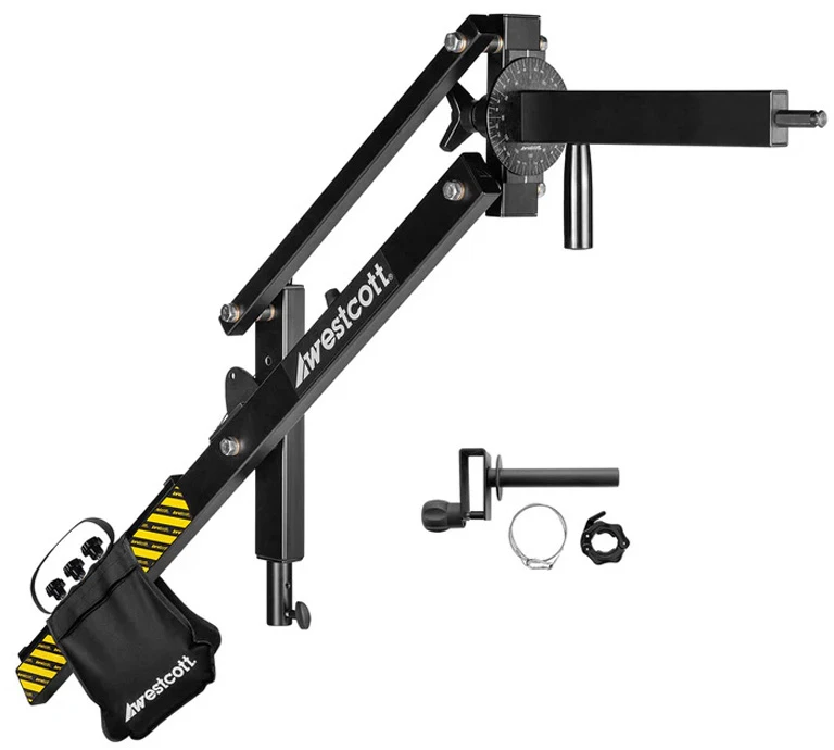 Apšvietimo Įranga - Westcott Easy Boom 14" Išplėtimo Rankos, 360° Sukimosi, 6.8kg Talpa, Juoda