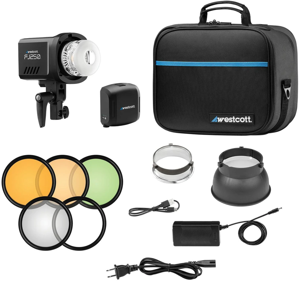 Apšvietimo Įranga - Westcott FJ250 Strobe 5500K Jutiklinis ekranas
