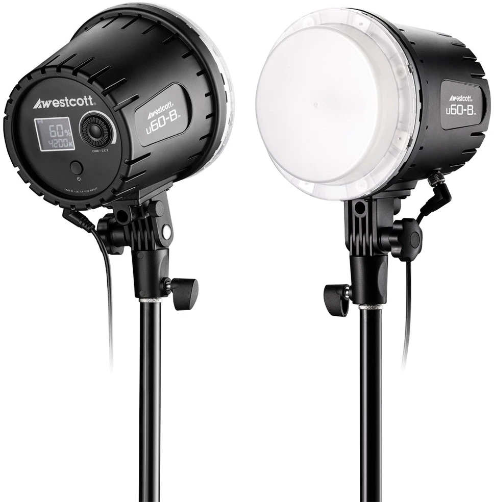 Westcott U60-B Bi-Color LED 2-Light Softbox Fotostudijos apšvietimo rinkinys