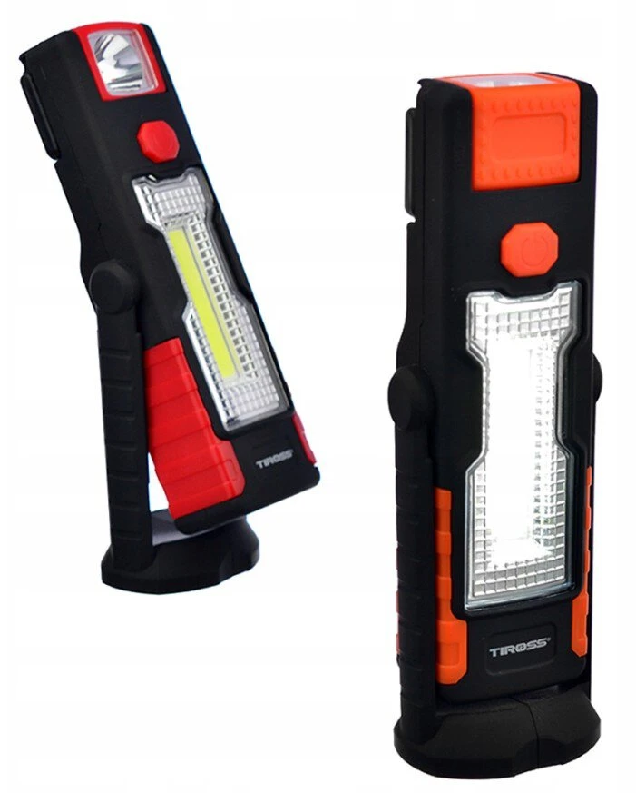 TIROSS daugiafunkcinis žibintuvėlis 1W+3W COB LED TS1842