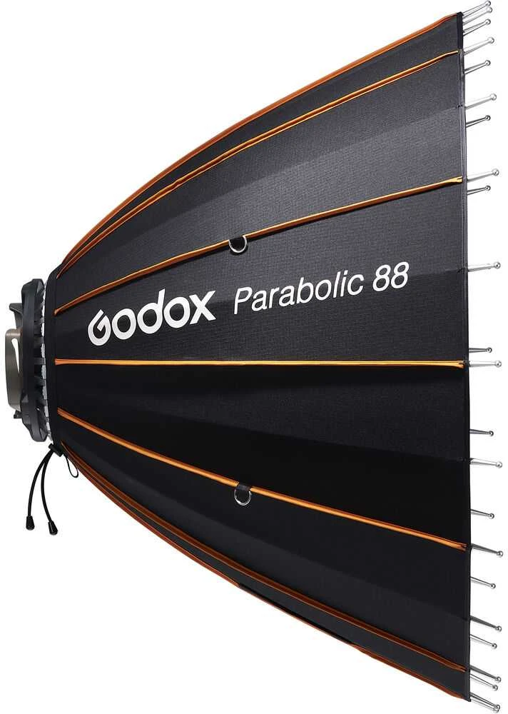 Apšvietimo modifikatorius - Godox Parabolic Reflector Zoom Box P88Kit, reguliuojamas fokusas