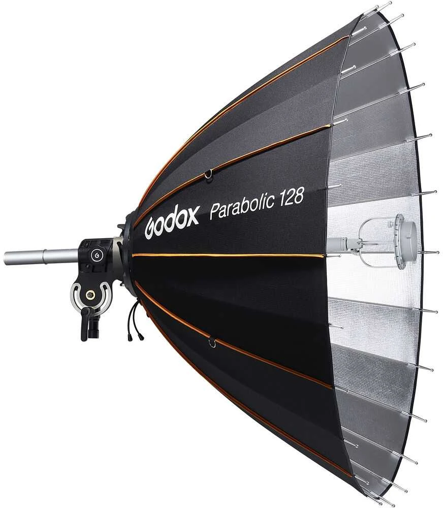 Apšvietimo modifikatorius - Godox parabolinis reflektorius Zoom Box P128Kit, reguliuojamas fokusas, stabilus tvirtinimas