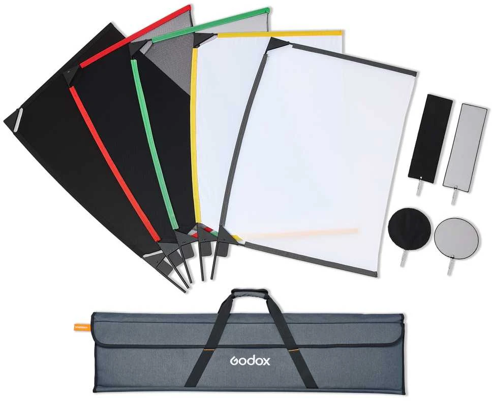 Apšvietimo modifikatorius - Godox Scrim Flag Kit 60x90cm Nešiojamas dėklas