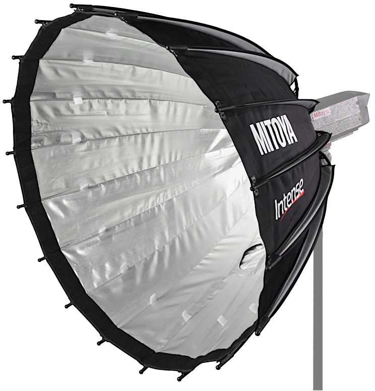 Apšvietimo modifikatorius - Mitoya INTENSE 90cm minkštas dėžutė su tinkleliu Bowens tvirtinimu