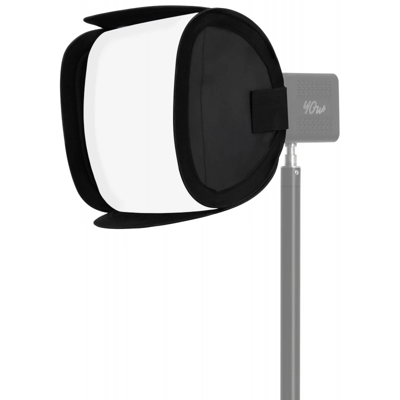 Apšvietimo Modifikatorius - Newell 25 cm Mini Bowens Kvadratinis Softboxas Tara 40 RGB LED Šviesai - Su Tinkleliu, Juodas