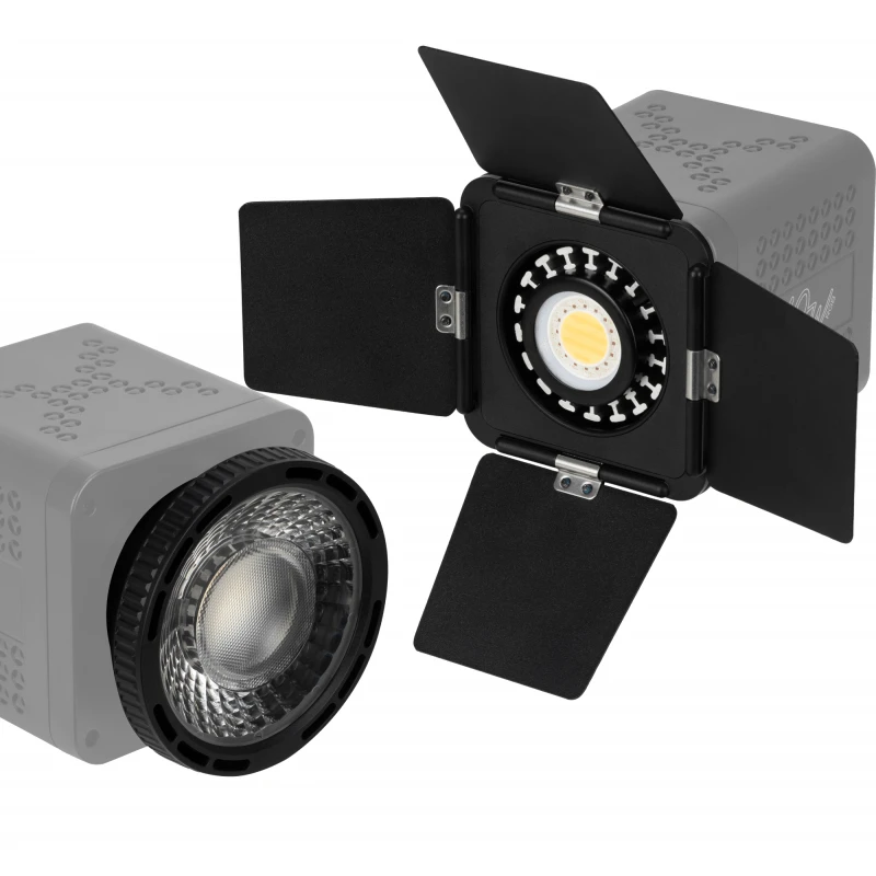 Apšvietimo Modifikatorius - Newell Tara 40 RGB LED Barn Doors + Fresnel Lęšių Rinkinys - Juodas