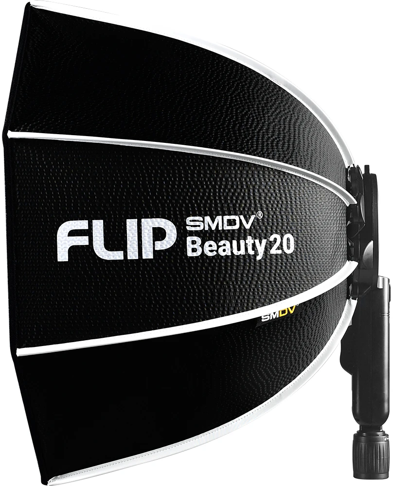 Apšvietimo Modifikatorius - SMDV Flip Beauty Dish 20, Minkštas Vienodas Apšvietimas