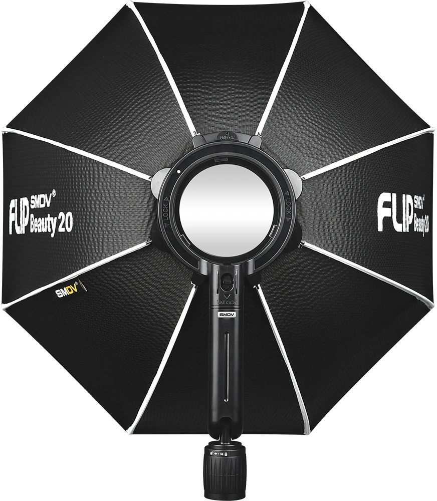 Apšvietimo Modifikatorius - SMDV Flip Beauty Dish 20, Minkštas Vienodas Apšvietimas