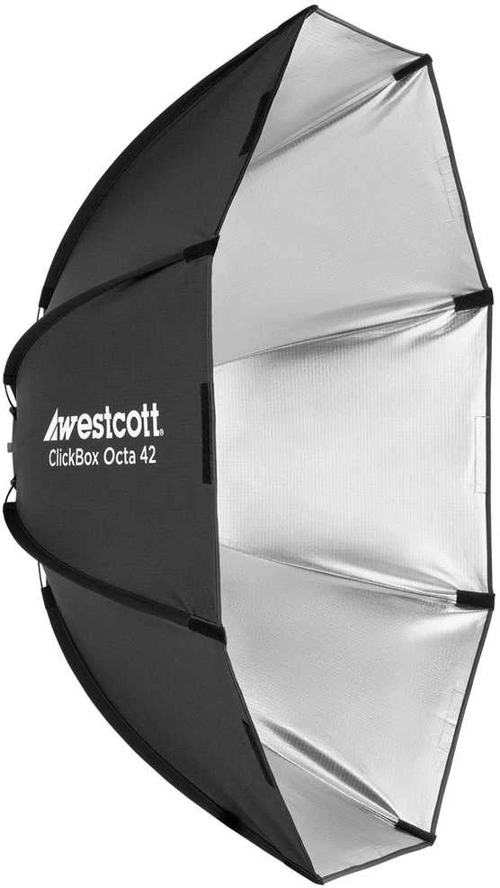 Apšvietimo Modifikatorius - Westcott Softbox ClickBox Octa-42, 42 colių, Bowens-Mount, Sidabrinė
