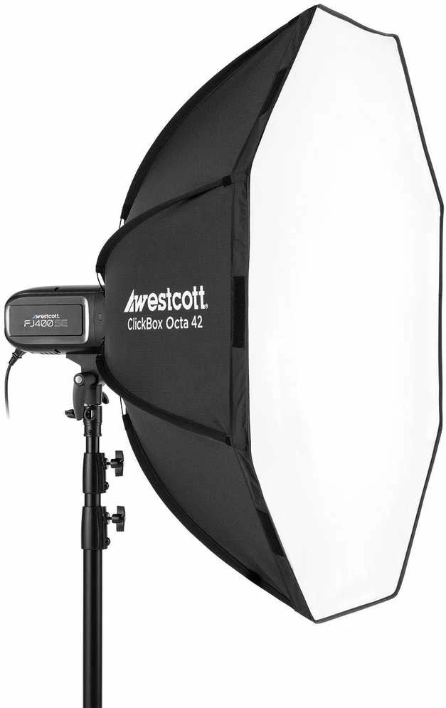 Apšvietimo Modifikatorius - Westcott Softbox ClickBox Octa-42, 42 colių, Bowens-Mount, Sidabrinė