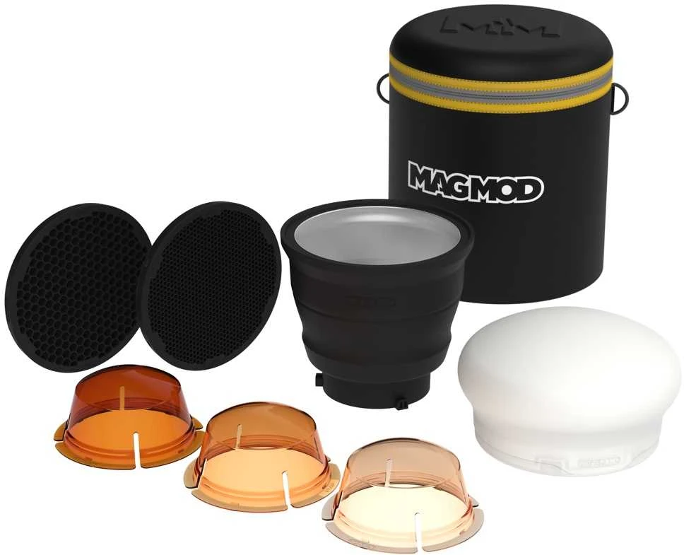 Apšvietimo modifikavimo rinkinys - MagMod XL profesionalus blykstės rinkinys universalus reflektorius silikonas