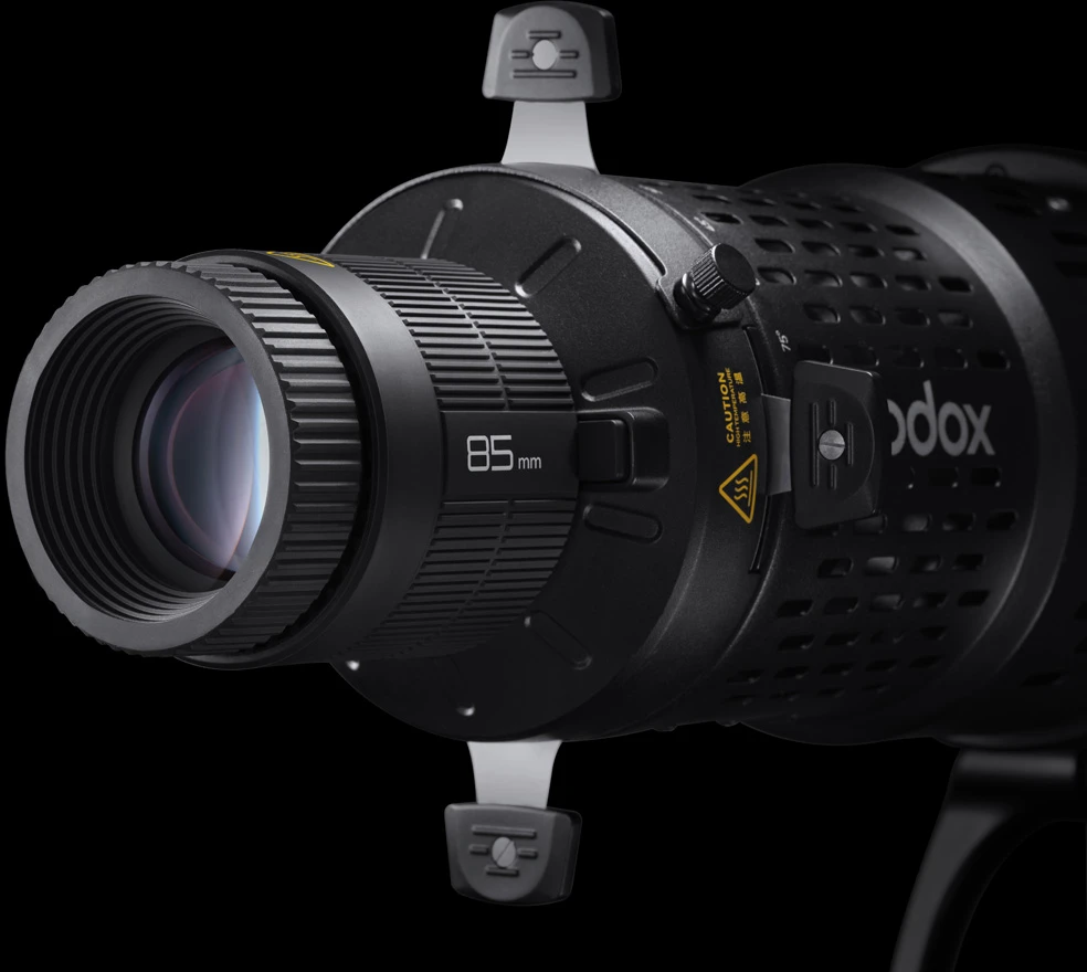 Apšvietimo priedas - Godox Bowens Mount Flash Light Projection Attachment 85mm Lens