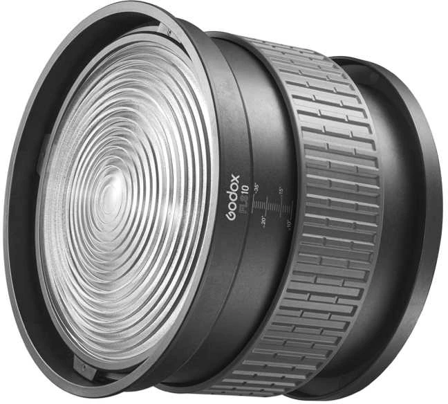 Apšvietimo priedas - Godox Fresnel objektyvas (Bowen's mount, 10 colių, 10º-35º spindulio kampas)