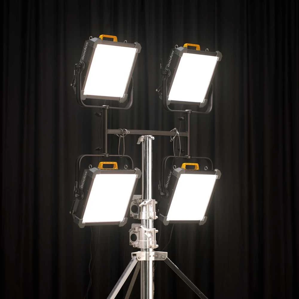 Apšvietimo priedas - Godox HJ04 laikiklis keturiems P600Bi kietiems LED šviestuvams