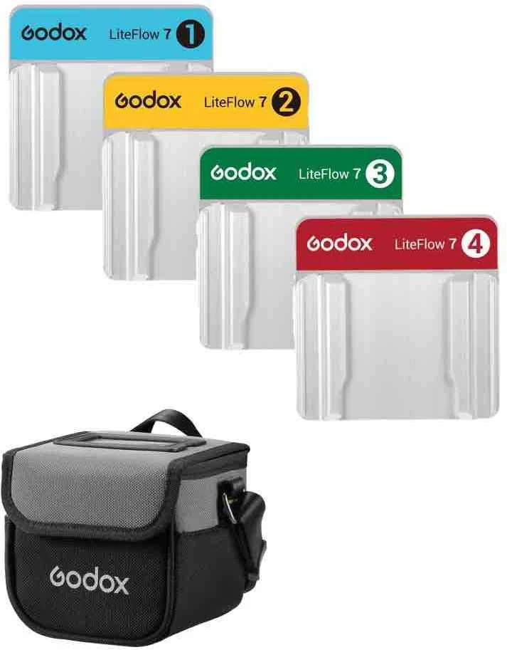 Apšvietimo priedas - Godox LiteFlow Reflector 7cm Kit (4 paneliai, veidrodinis)