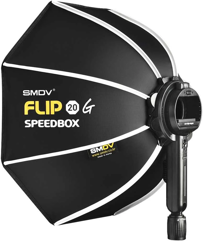 Apšvietimo priedas - SMDV Speedbox Flip20G 45cm aštuonkampis minkštas dėžė su difuzoriais