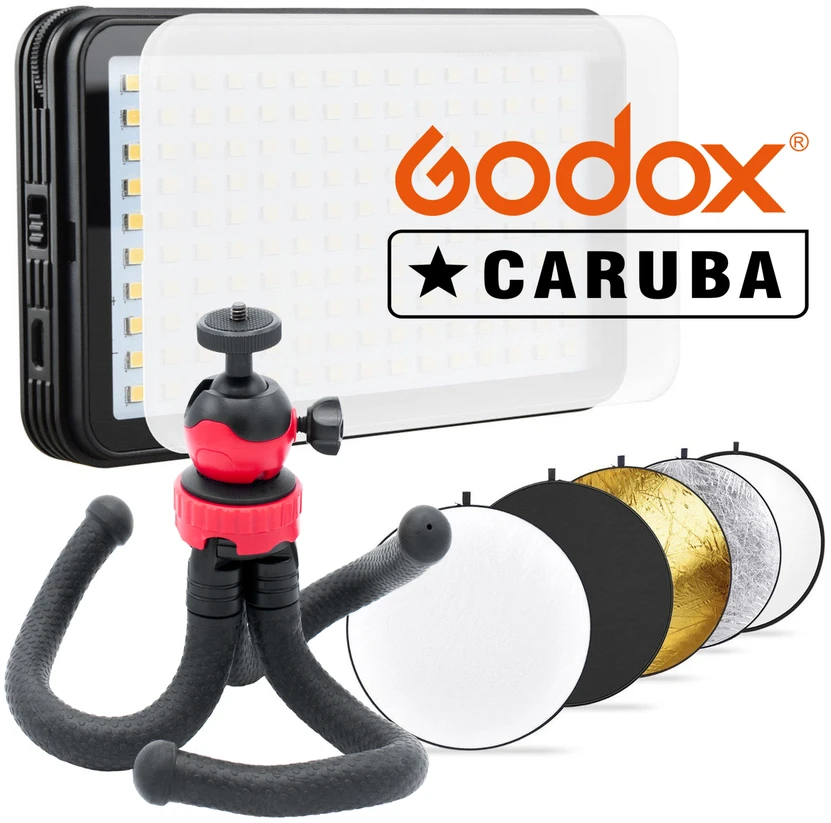Apšvietimo Rinkinys 2Pcs - Godox Daylight Macro Continuous Light Kit, 150 LED, 5600K, 70 Min