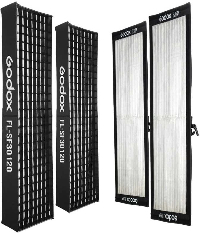 Apšvietimo rinkinys - Godox Flex Video Duo Strip Kit (LED, reguliuojamas ryškumas, minkšti dėklai)