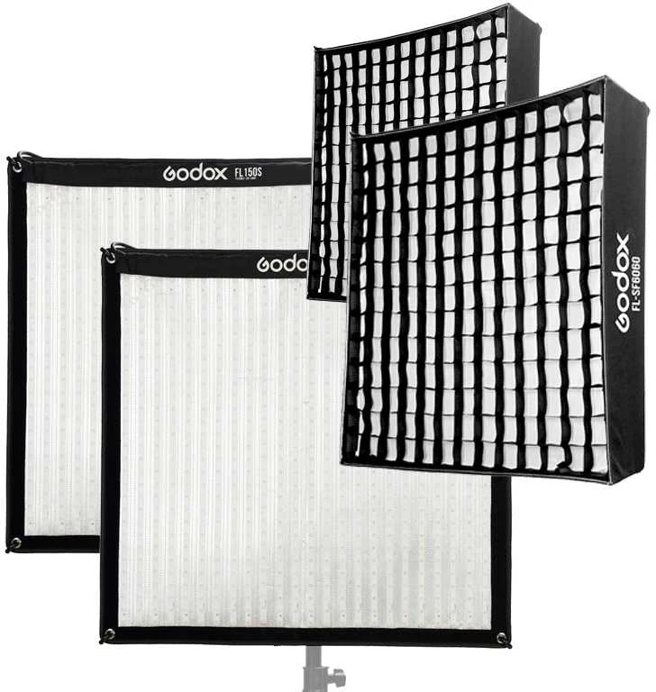 Apšvietimo rinkinys - Godox Flex Video Duo Kit (lankstūs LED šviestuvai, 3300K-5600K)