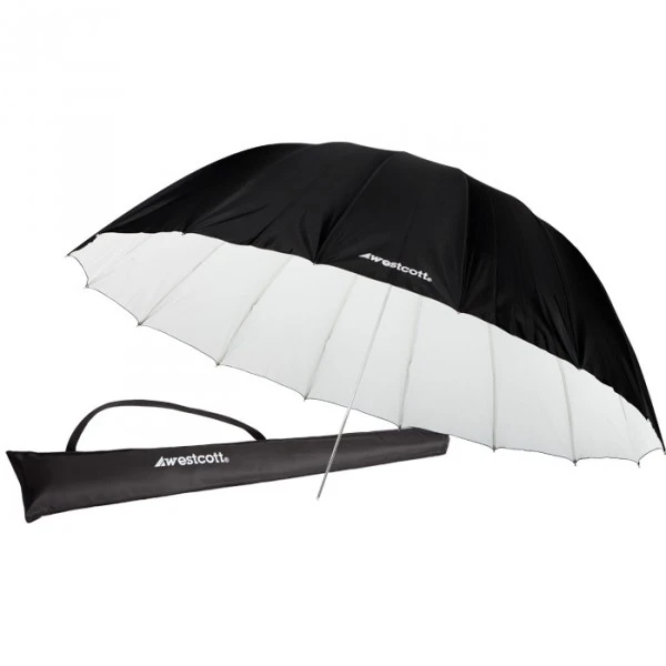 Apšvietimo skėtis - Westcott 7' Parabolinis Softbox 180cm Baltas/Juodas
