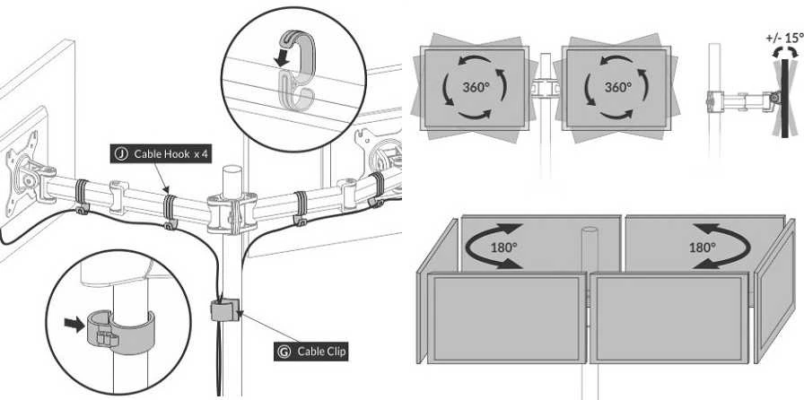 Laikiklis Arctic Z2 Basic Desk Mount Dual Monitorius Rankena (AEMNT00040A)