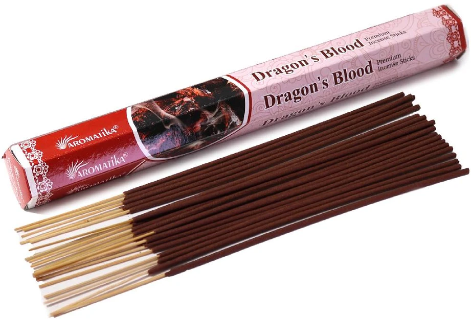 Aromatika Dragons Blood natūralūs smilkalai lazdelės su dervomis ir eteriniais aliejais 20 g