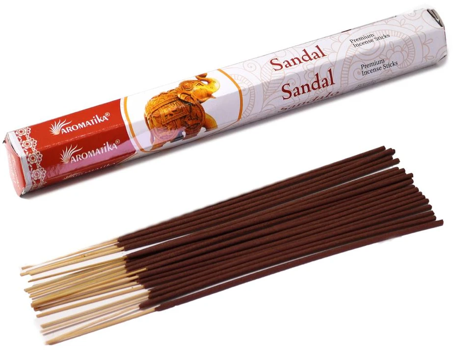 Natūralūs sandalmedžio smilkalai lazdelėmis Aromatika, 20 g