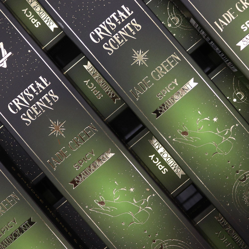 Smilkalai - Crystal Scents Rankų Darbo Smilkalai su Nefrito Kristalais