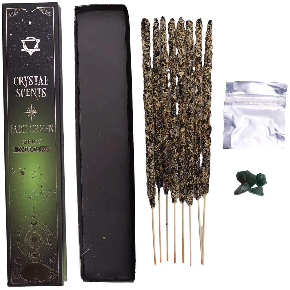 Smilkalai - Crystal Scents Rankų Darbo Smilkalai su Nefrito Kristalais