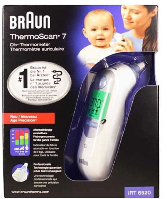 Ausies termometras Braun IRT 6520 ThermoScan 7