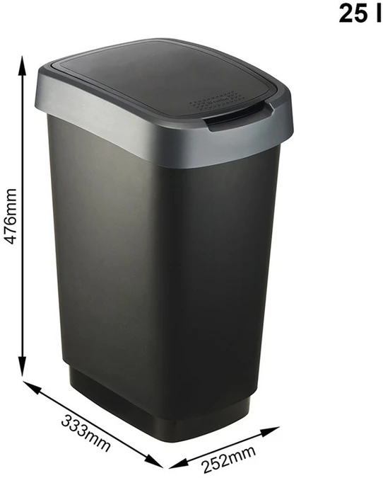 Šiukšliadėžė Rotho 1754408850, 25 l