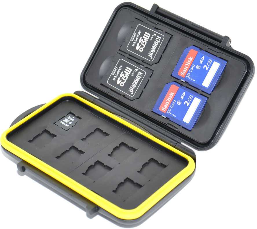 Atminties kortelių dėklas - JJC MC SDMSD12 4 SD & 8 micro SD kortelės juodos
