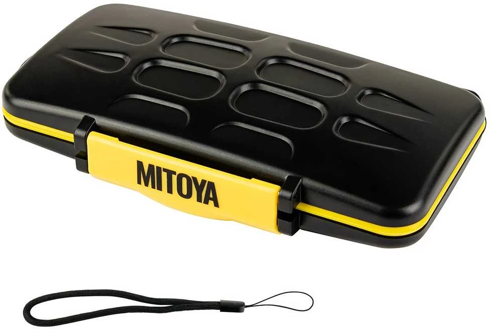 MITOYA atminties kortelių dėklas su užsegimo mechanizmu