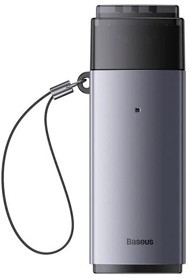 Baseus Lite serijos SD/TF atminties kortelių skaitytuvas, USB - pilkas