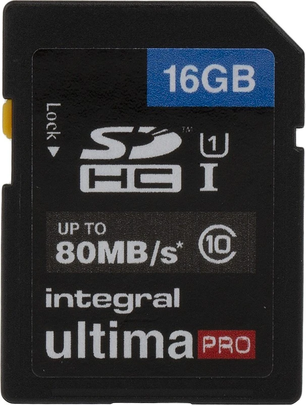 Atminties kortelė - Integral UltimaPro 16 GB SDHC 80MB CLASS 10 UHS-I U1