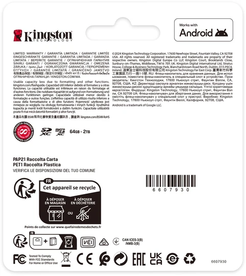 Atminties Kortelė - Kingston 512GB SDXC Canvas Select Plus Gen3 150MB/s UHS-I U3 V30
