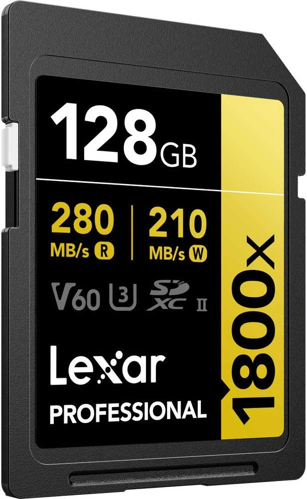 Atminties kortelė LEXAR PRO 1800X SDXC U3 (V60) UHS-II R280/W205 128GB – 2 vnt. pakuotėje