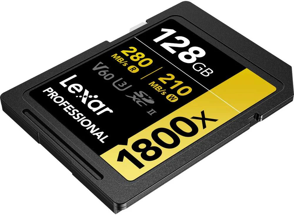 Atminties kortelė LEXAR PRO 1800X SDXC U3 (V60) UHS-II R280/W205 128GB – 2 vnt. pakuotėje