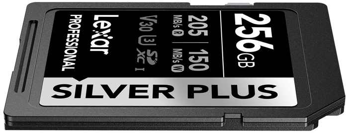 Lexar Professional Sidabrinis PLUS SDXC 256GB atminties kortelė
