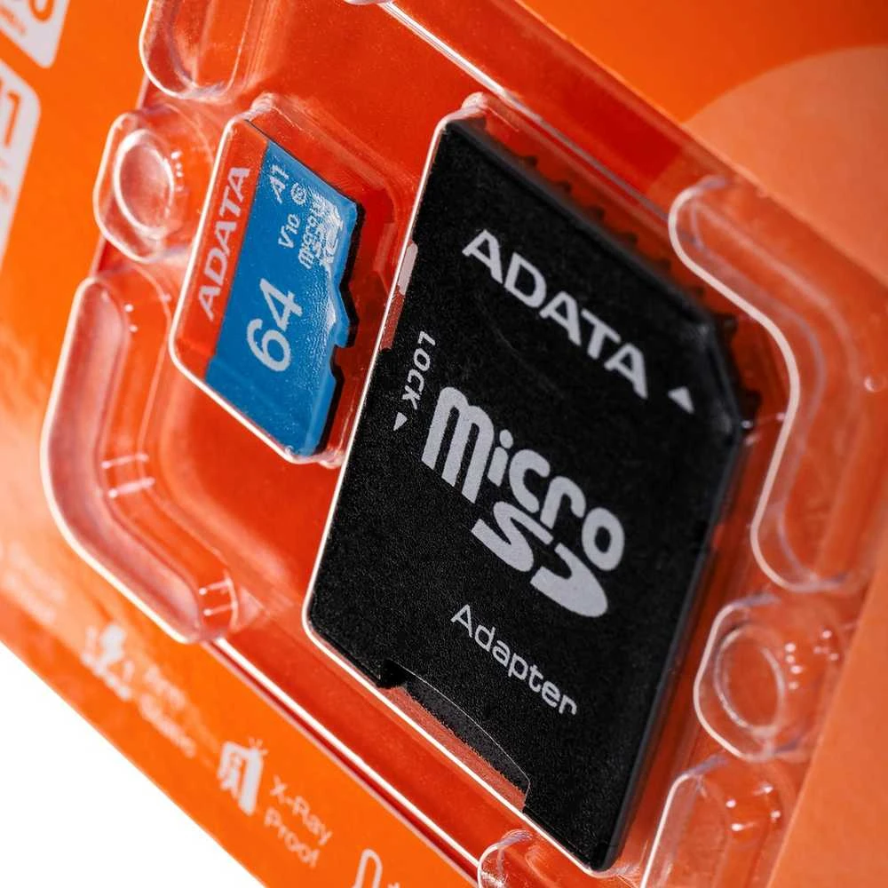 ADATA 64GB Micro SDXC V10 85MB/s + adapteriai