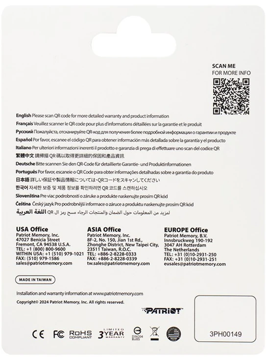 Patriot Memory EP A2 atminties kortelė 128 GB Micro SDXC V30 U3 Class 10 (PEF128GEP32MCX)