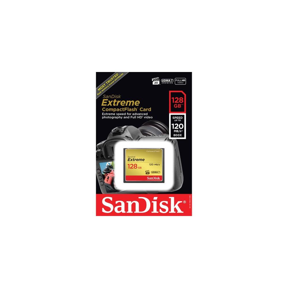 Atminties kortelė SanDisk Extreme CF 128GB 120MB/s UDMA7 SDCFXSB-128G-G46 atmintis