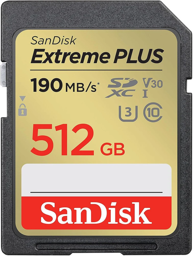 Atminties kortelė - SanDisk Extreme Plus 512 GB SDXC UHS-I Atminties kortelė